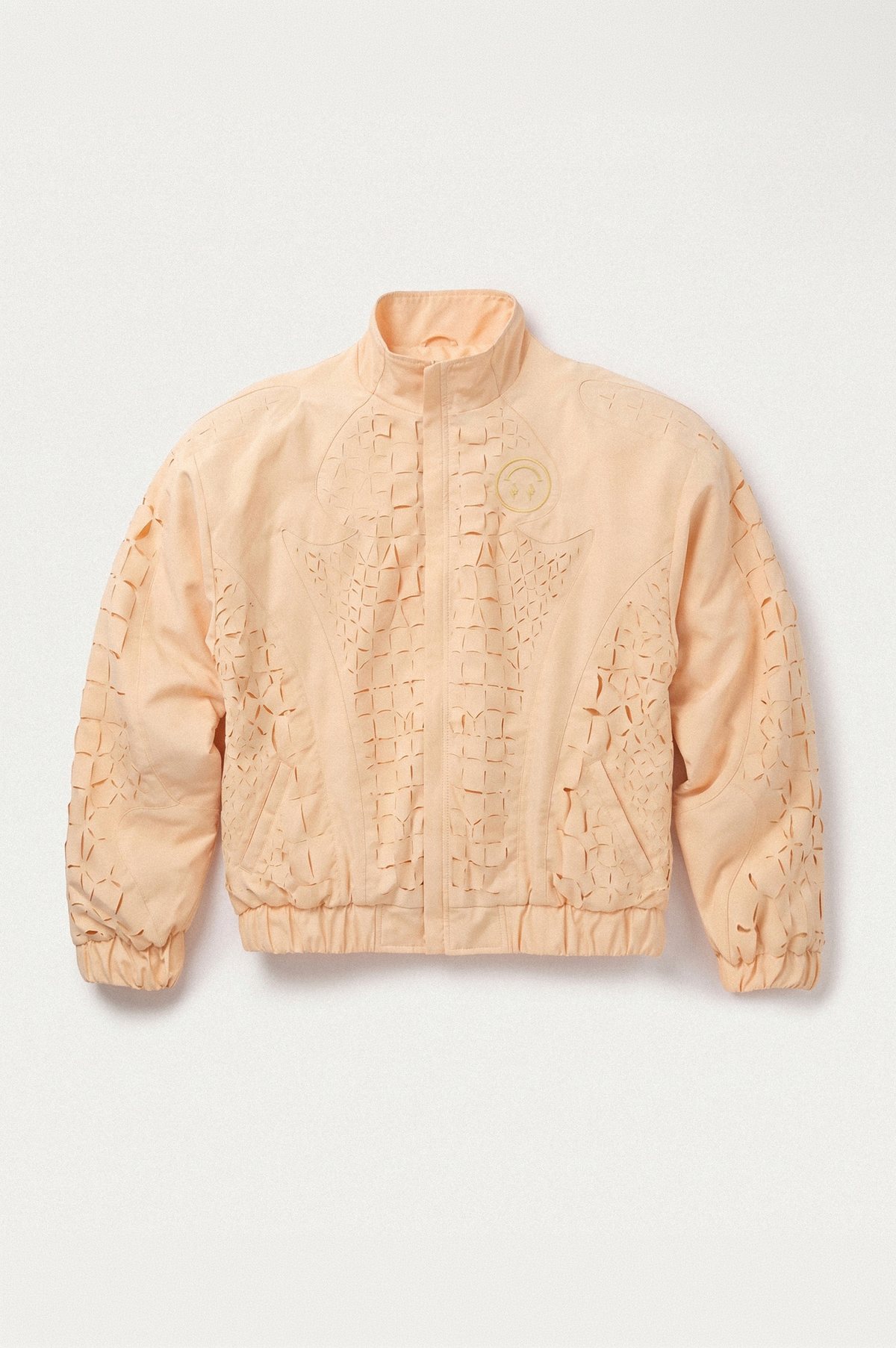 J BALVIN CROC LASER CUT TRACK JACKET YELLOW