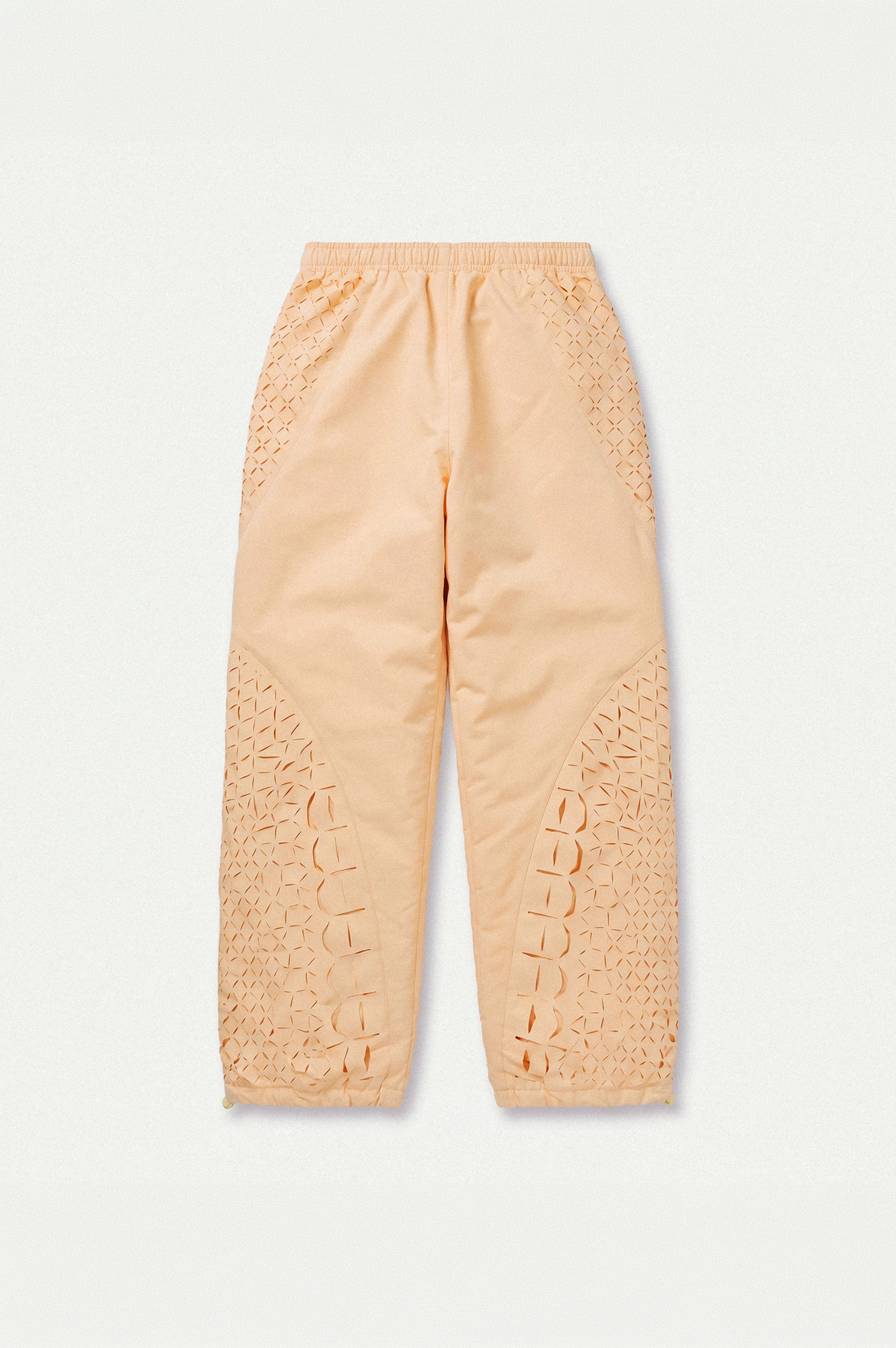 J BALVIN CROC LASER CUT TRACK PANTS YELLOW