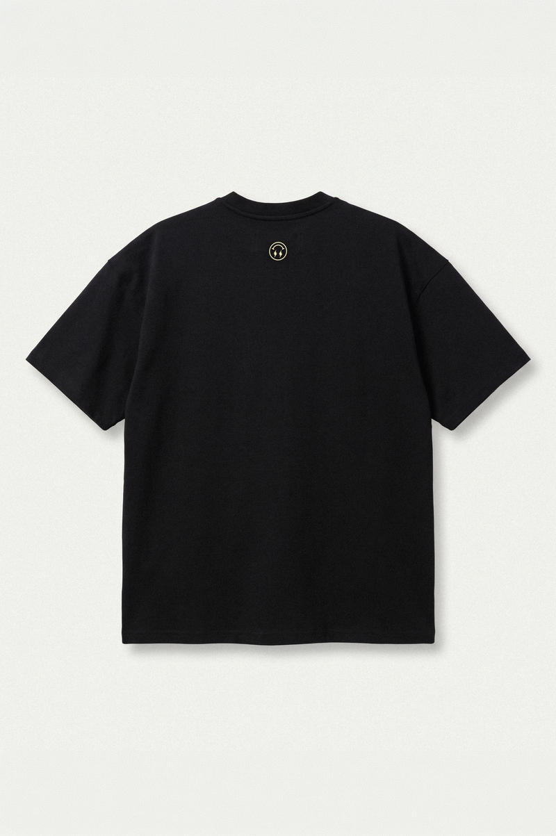 J BALVIN J4 SNEAKER PRINT TEE BLACK