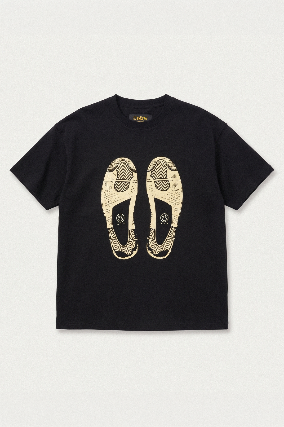 J BALVIN J4 SNEAKER PRINT TEE BLACK