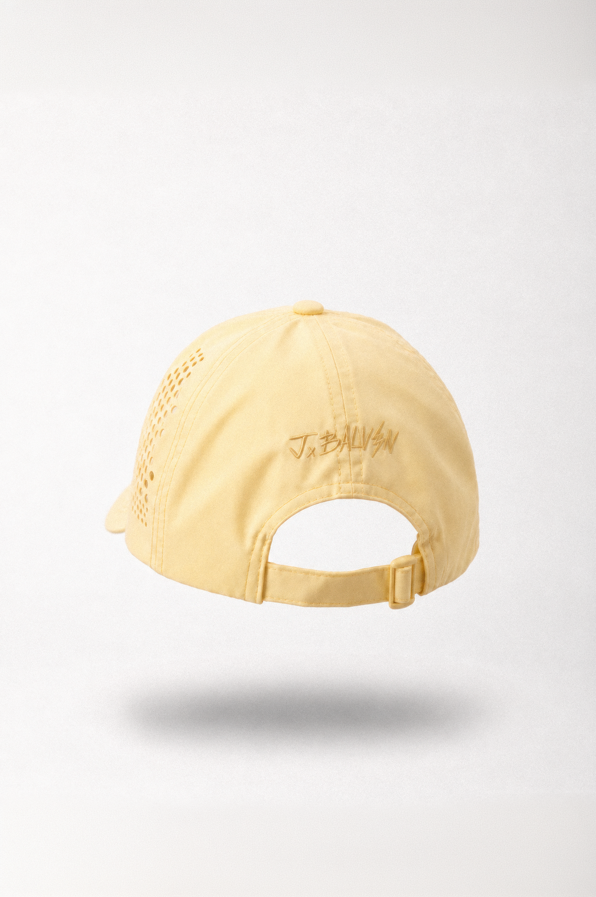 J BALVIN LASER CUT 6 PANEL CAP YELLOW