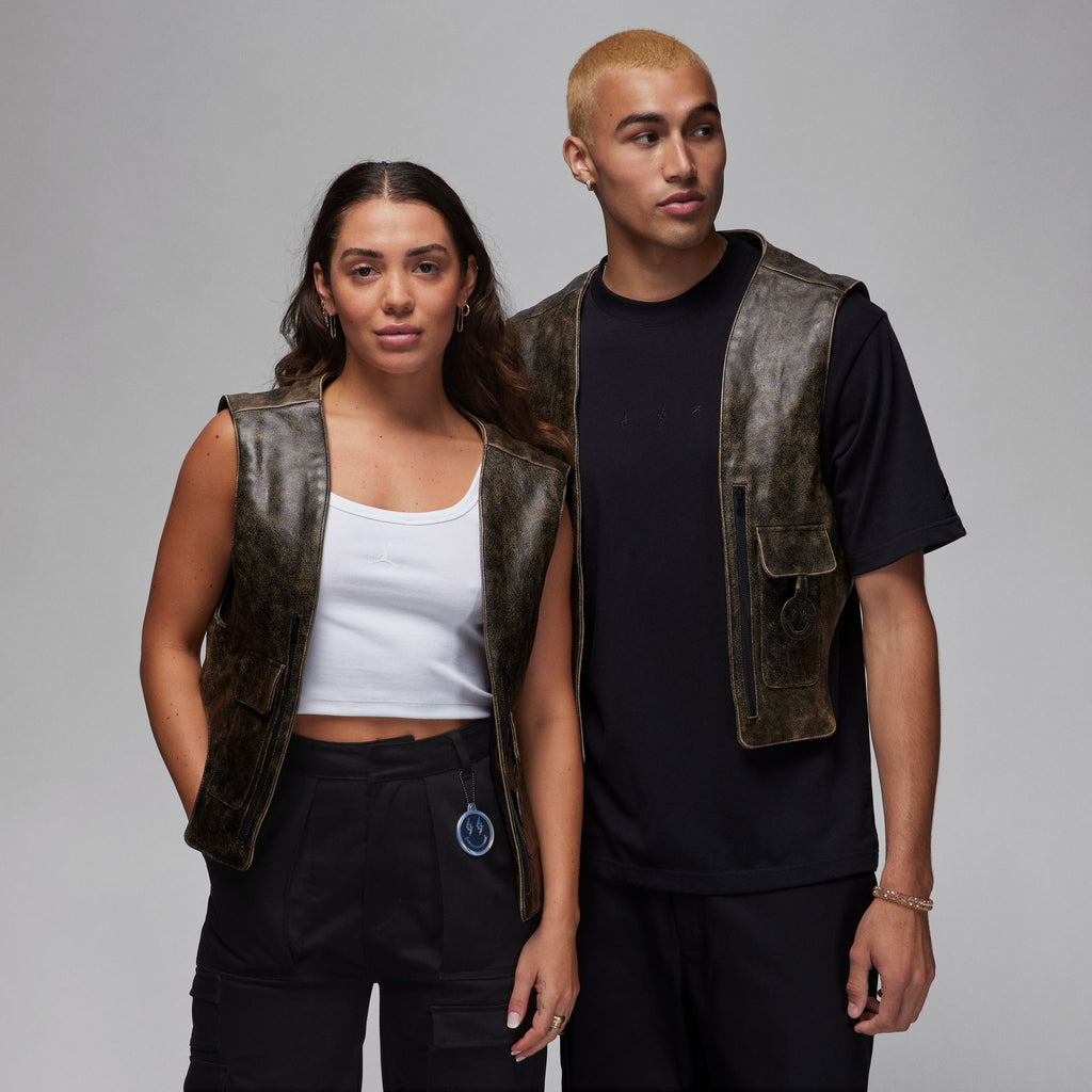 J Balvin Shop | J BALVIN X JORDAN LEATHER VEST