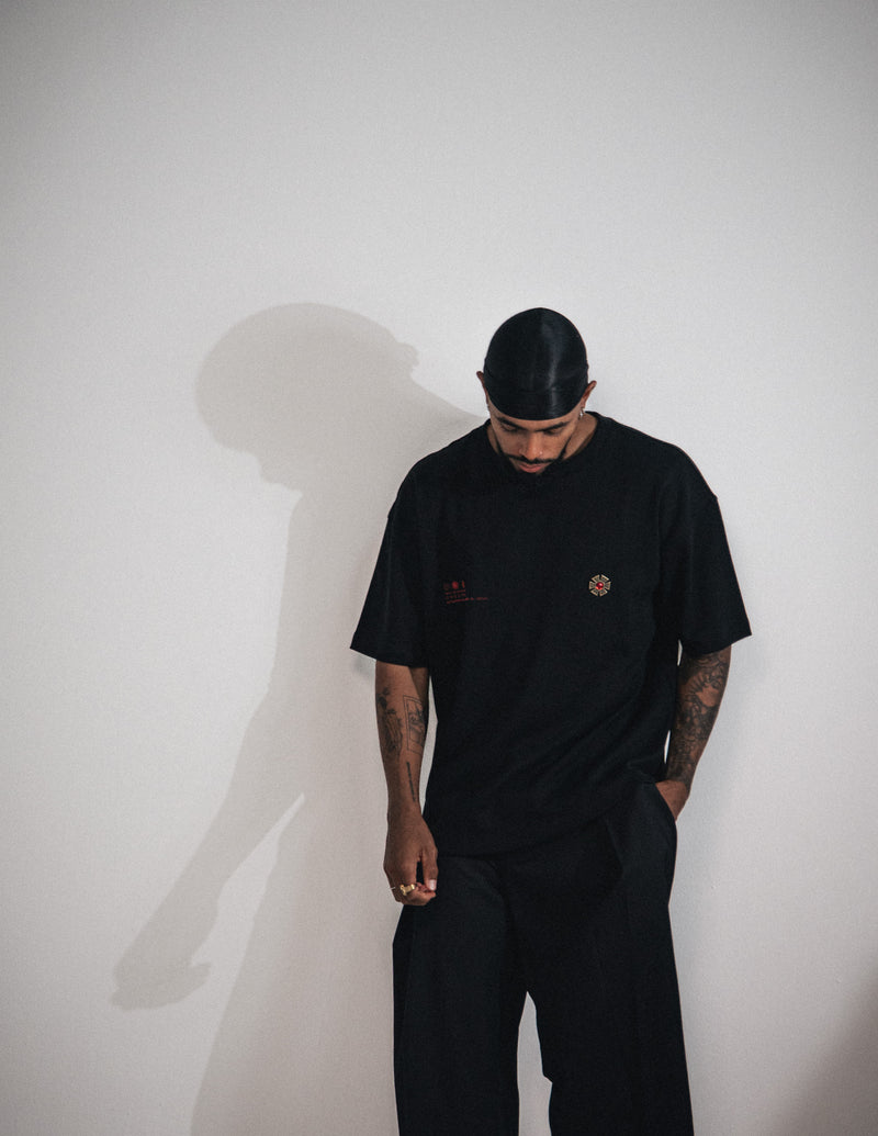 OMERTA PIN T-SHIRT BLACK