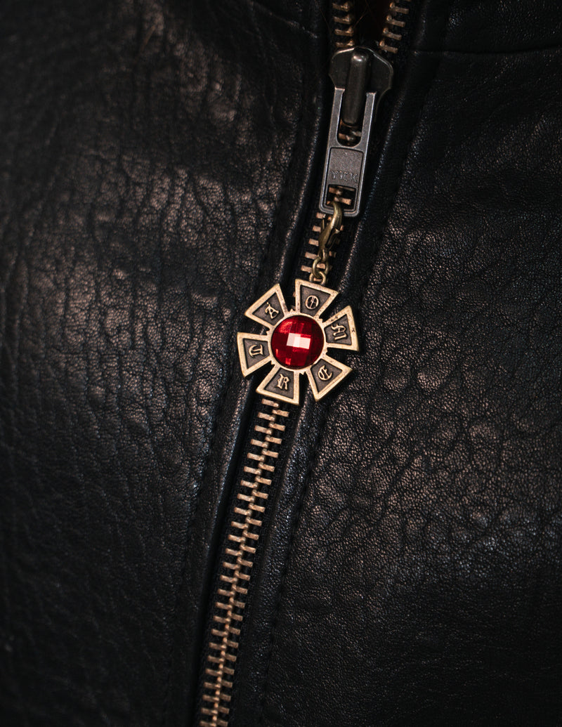 OMERTA BLACK LEATHER JACKET