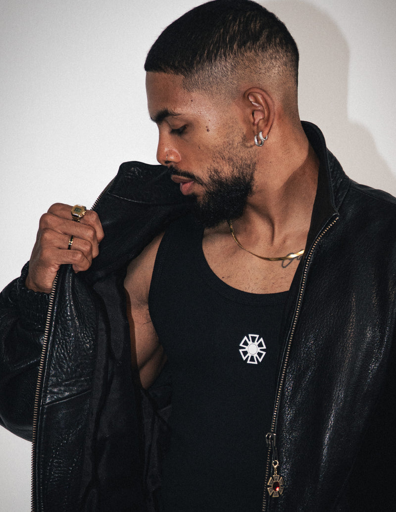 OMERTA BLACK LEATHER JACKET