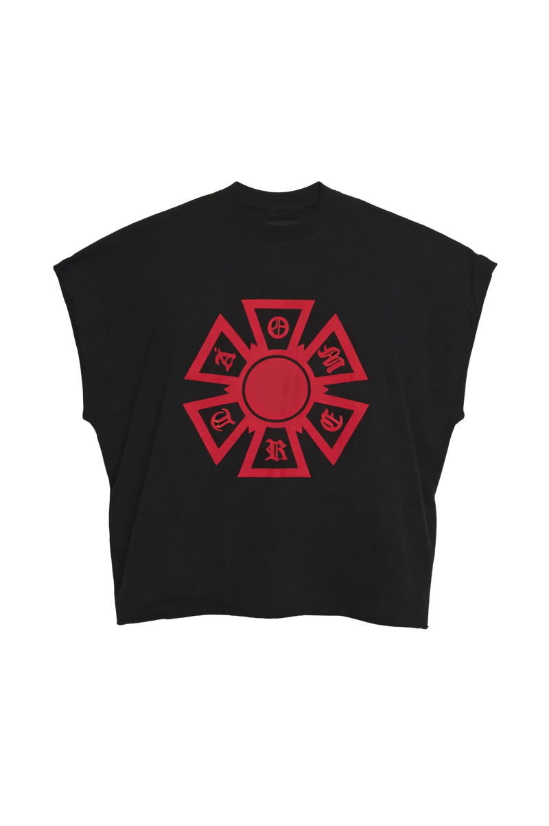 OMERTA SLEEVELESS BOXY TEE