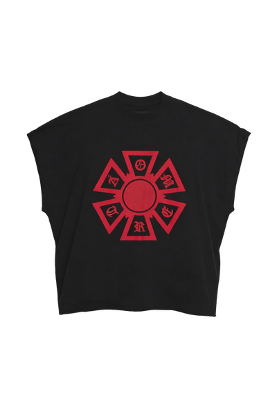 OMERTA SLEEVELESS BOXY TEE
