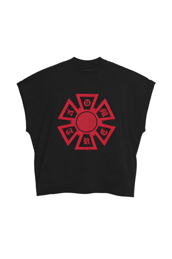 OMERTA SLEEVELESS BOXY TEE