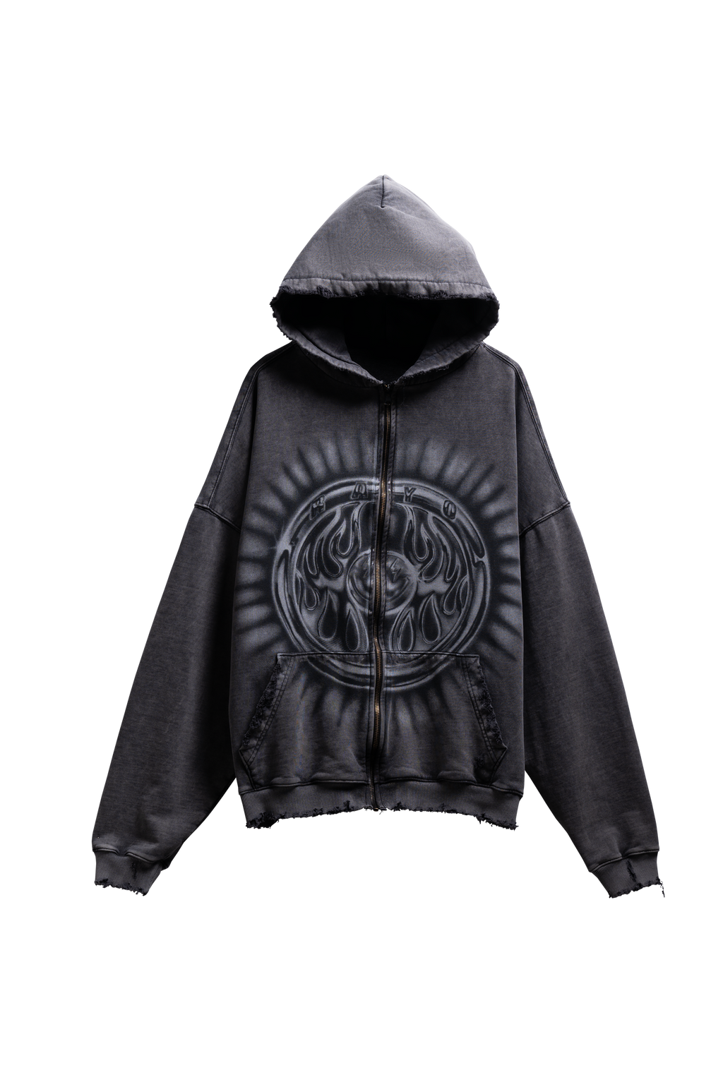 J Balvin Shop | BLACK RAYO ZIP HOODIE