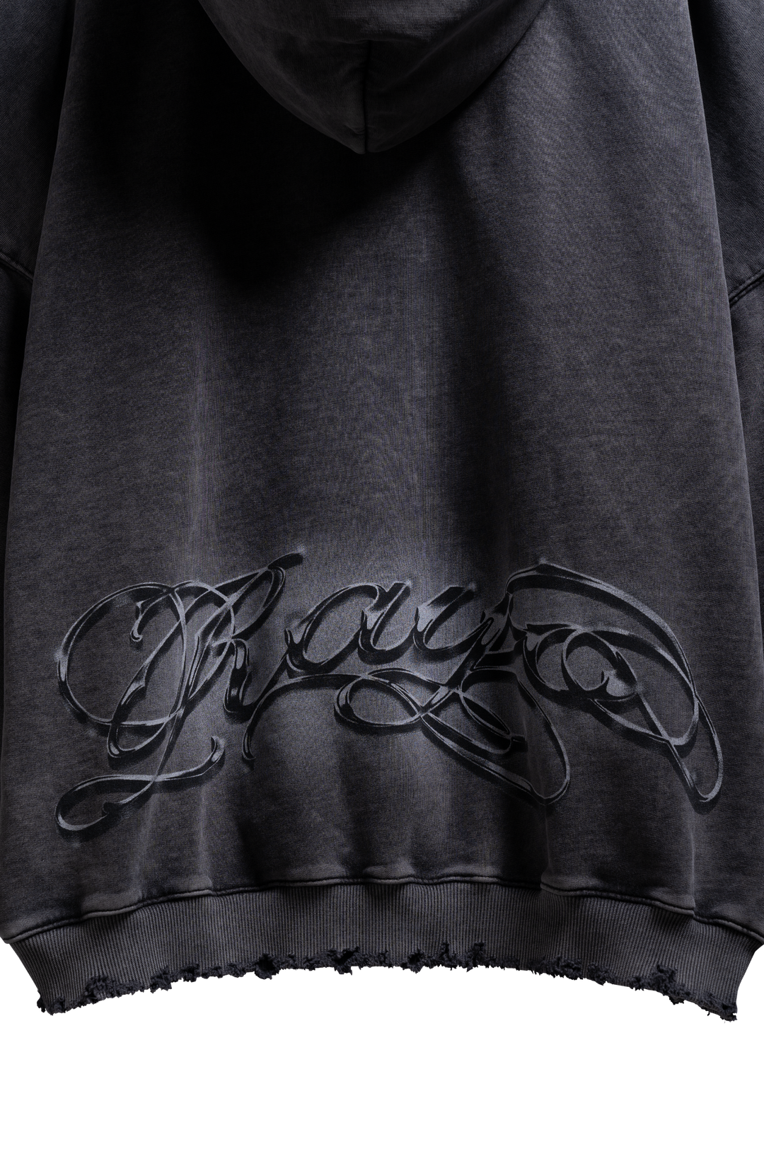 BLACK RAYO ZIP HOODIE