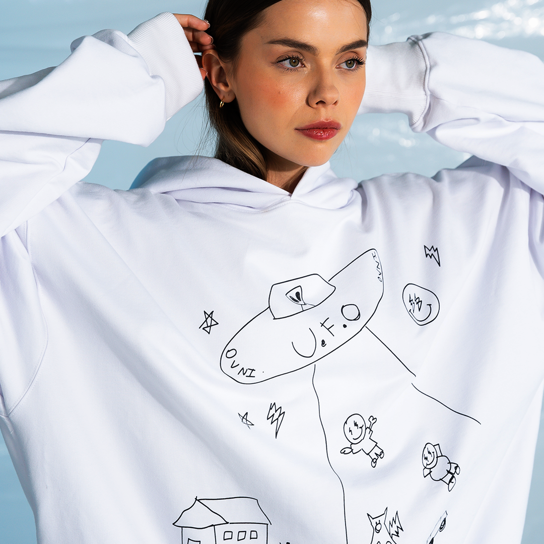 UFO DRAWING HOODIE