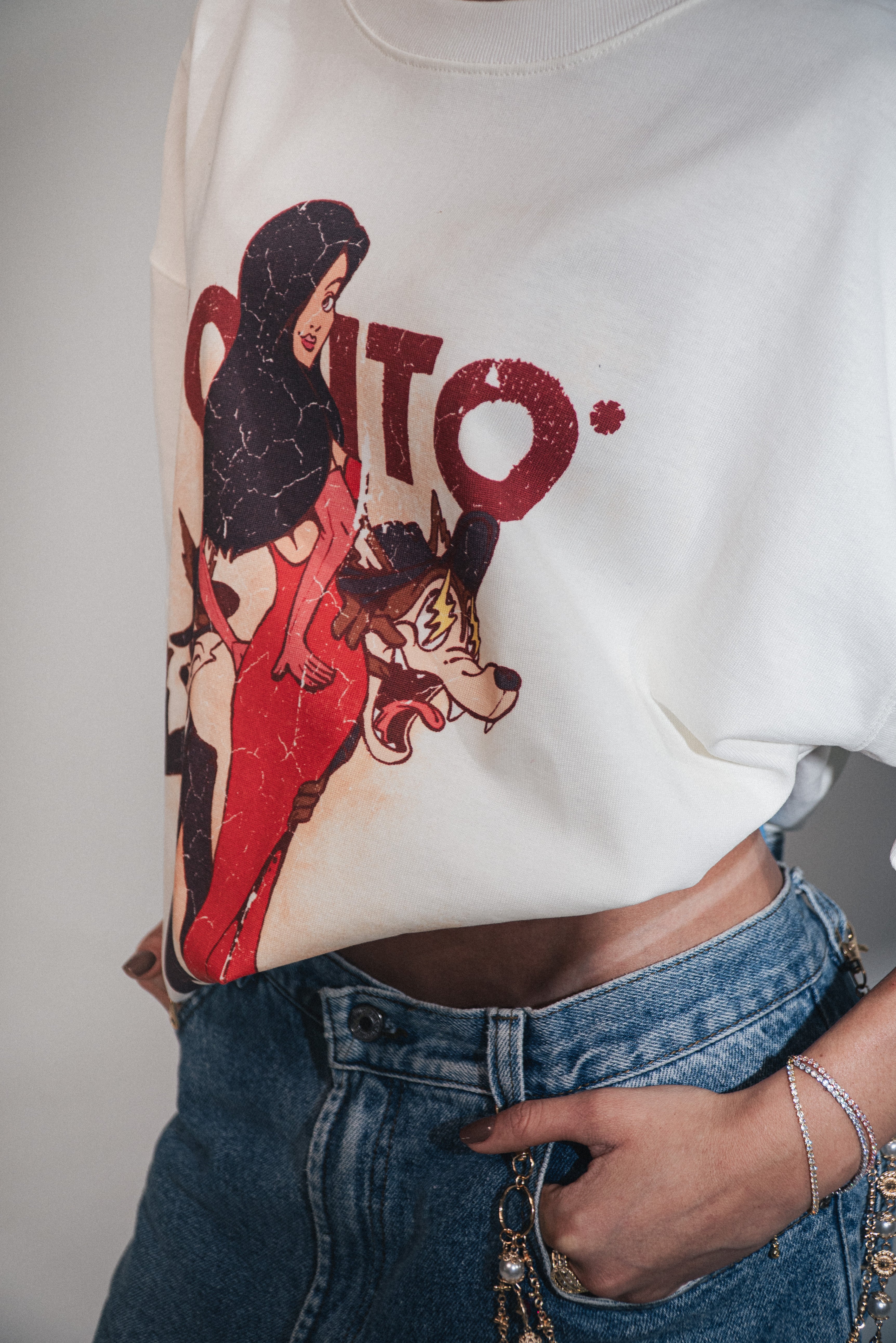ハルニシオン　芹沢心色　Tシャツ J Balvin Shop | TONTO GRAPHIC T-SHIRT IVORY