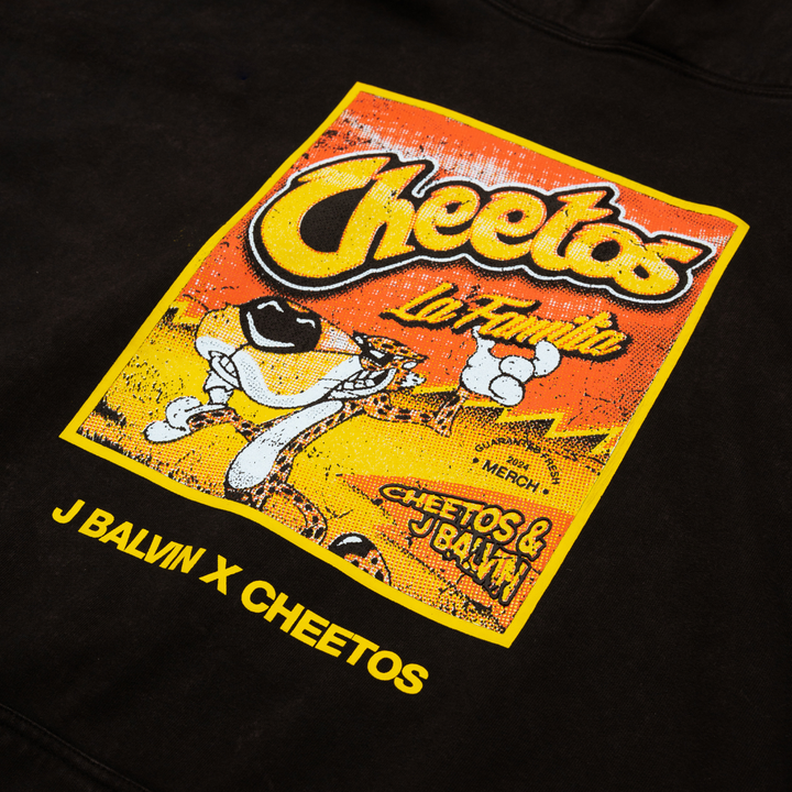 J BALVIN X CHEETOS FLAVORED FAMILIA HOODIE BLACK