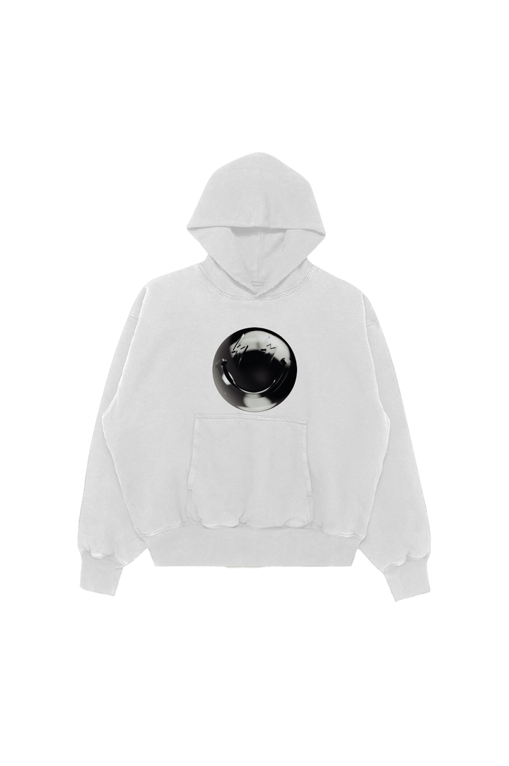 SMILEY WHITE HOODIE
