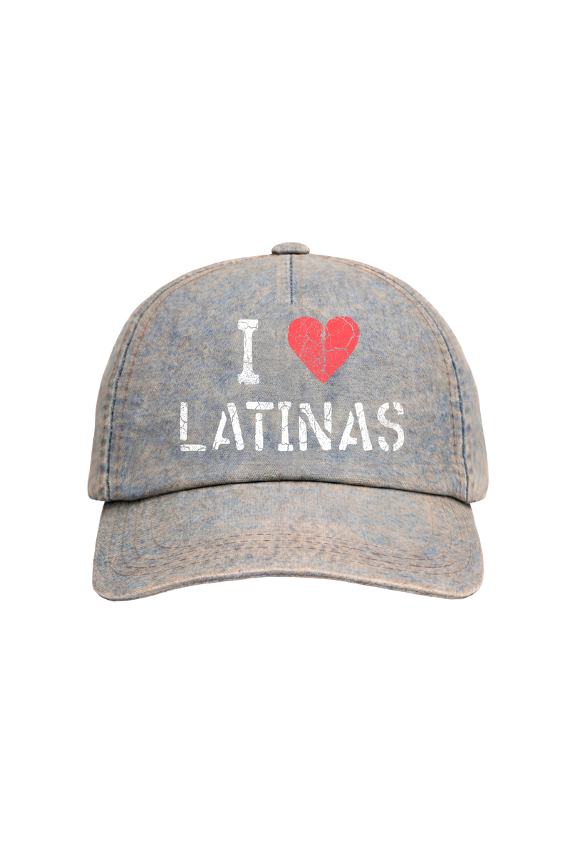 I LOVE LATINAS STONE WASHED CAP