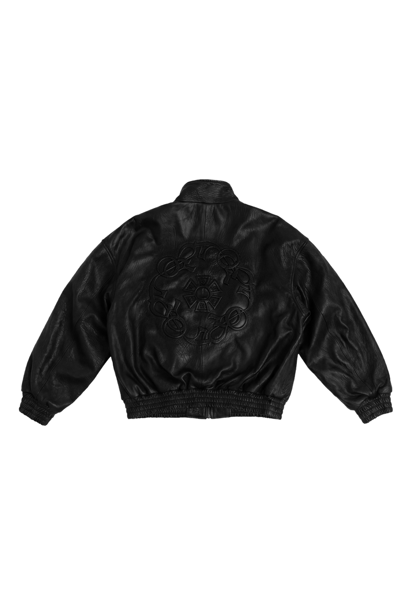 OMERTA BLACK LEATHER JACKET
