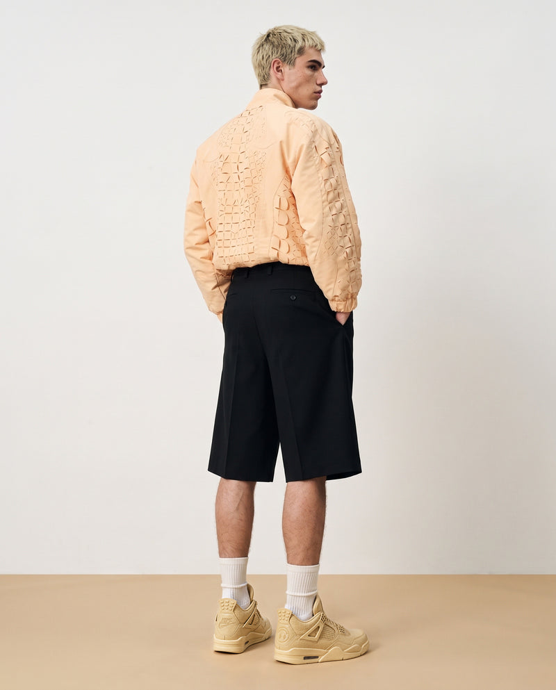 J BALVIN CROC LASER CUT TRACK JACKET YELLOW