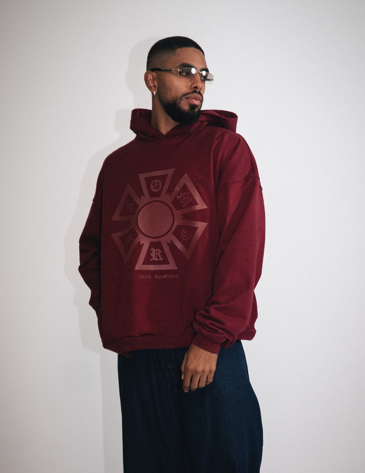OMERTA MAROON HOODIE