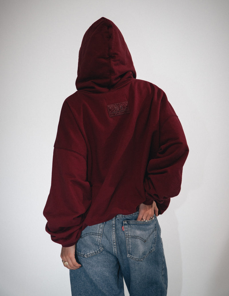 OMERTA MAROON HOODIE