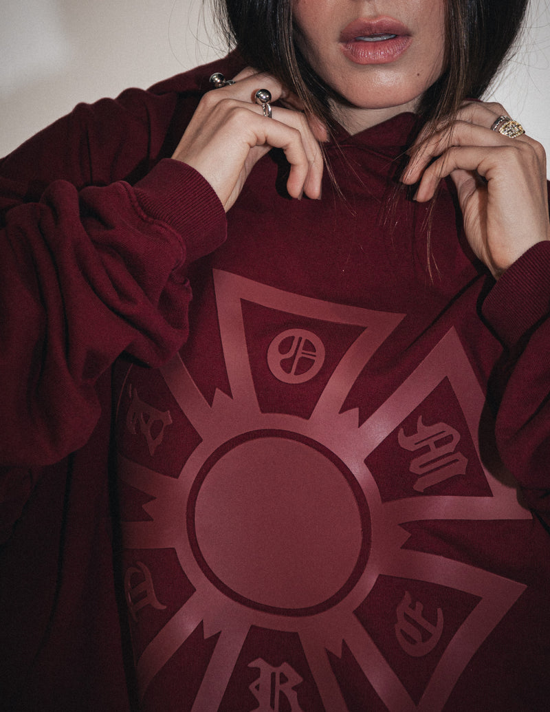 OMERTA MAROON HOODIE
