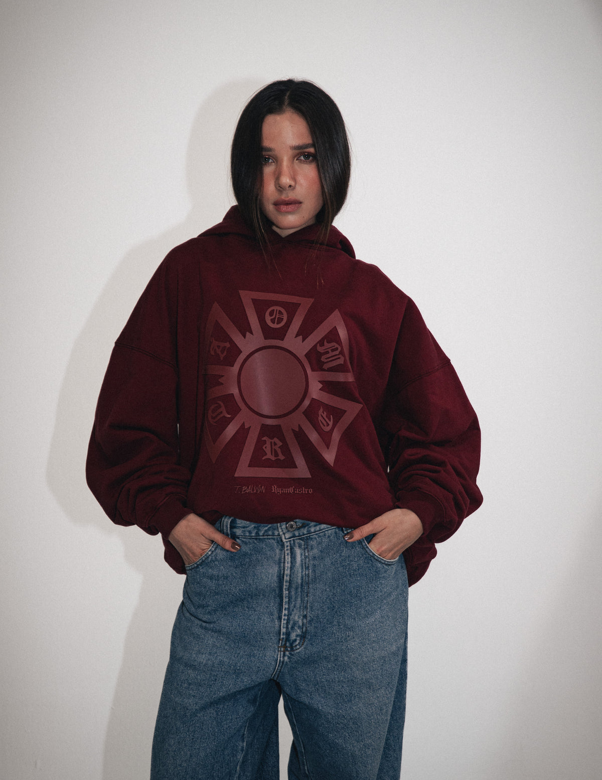 OMERTA MAROON HOODIE