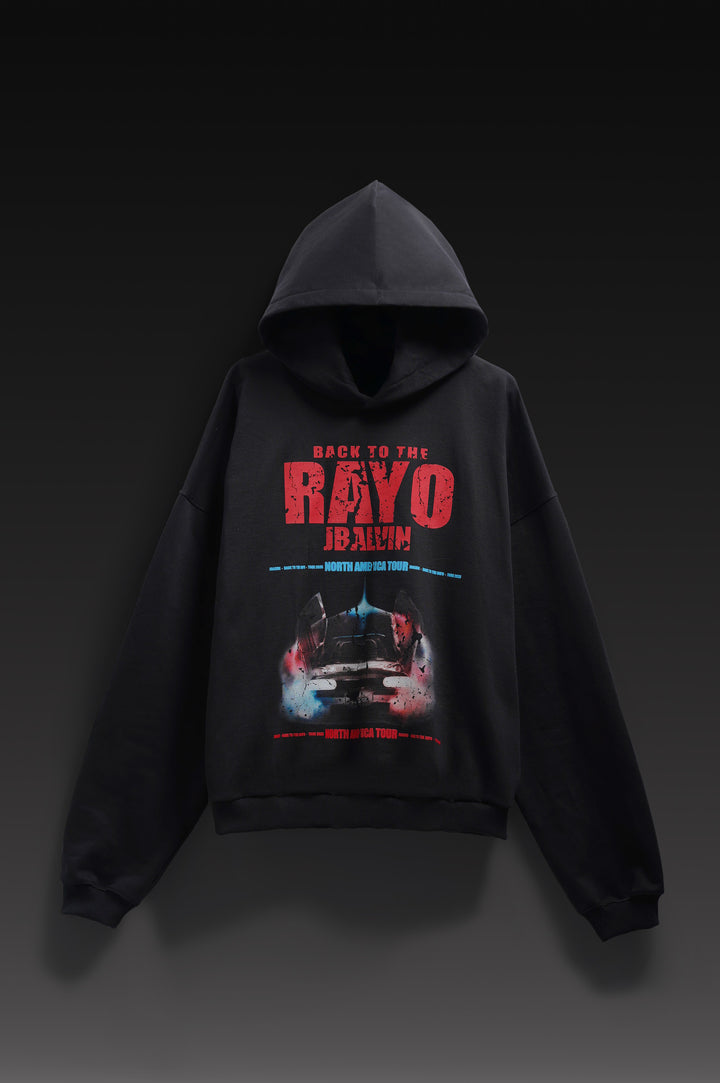 RAYO TOUR CAR BLACK HOODIE