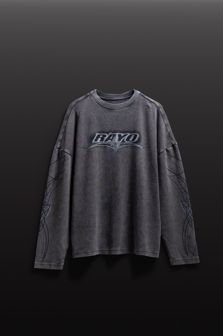 RAYO GREY LONGSLEEVE TEE