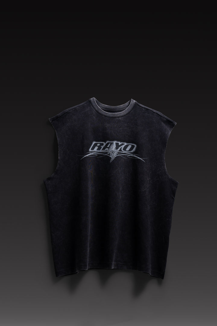 RAYO GREY SLEEVELESS TEE