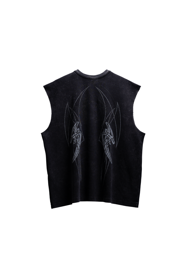 RAYO GREY SLEEVELESS TEE
