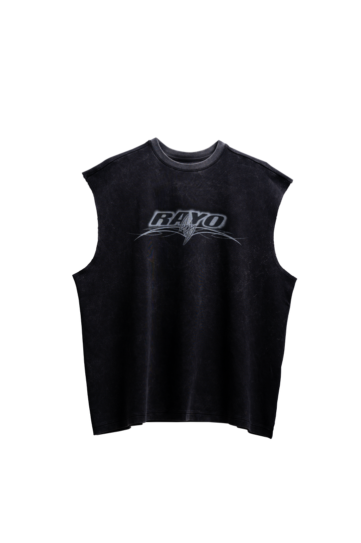 RAYO GREY SLEEVELESS TEE