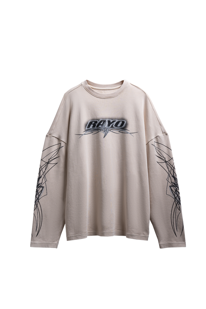 90s E:Play イープレイ Longsleeve tee レイヴ J Balvin Shop | RAYO IVORY LONGSLEEVE TEE