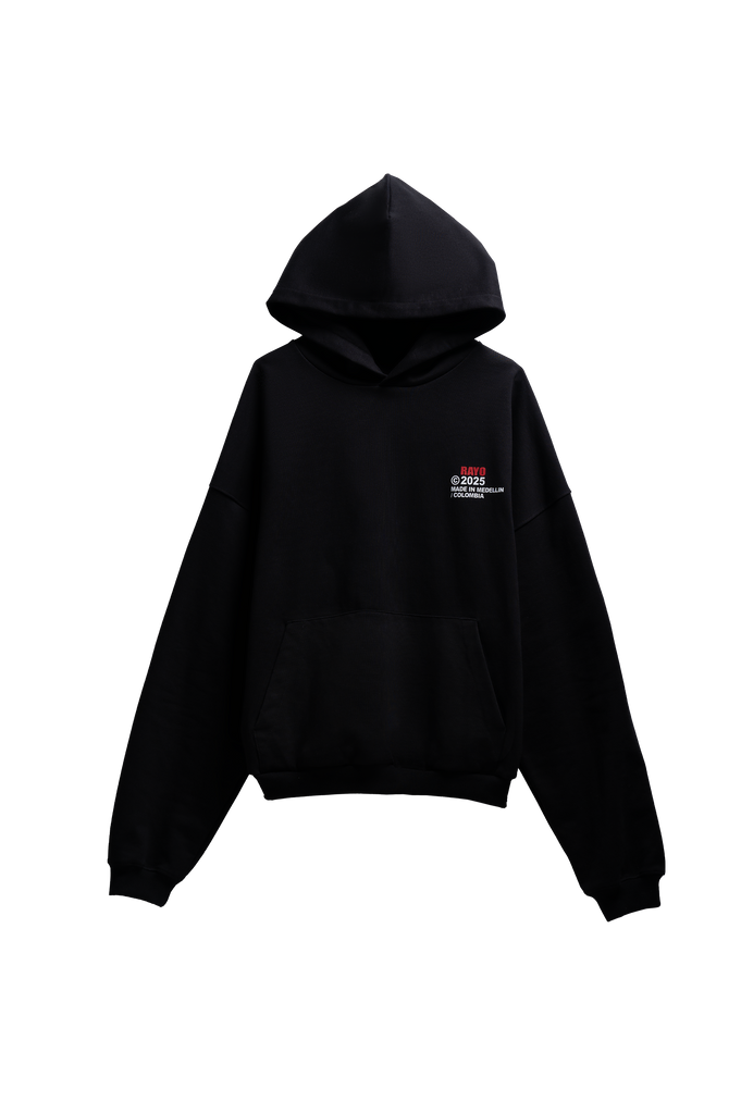 J Balvin Shop | RAYO TOUR BLACK HOODIE