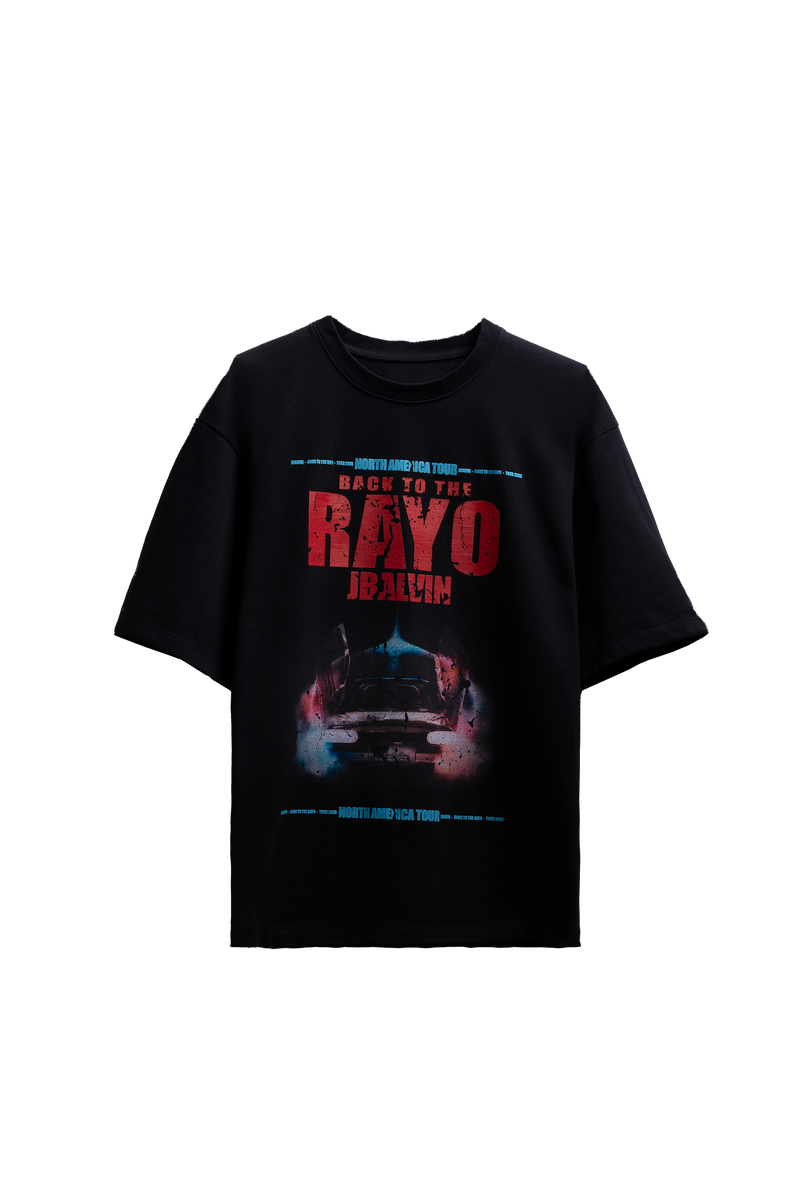 バルザック　雷矢　ツアーTシャツ J Balvin Shop | RAYO TOUR BLACK T-SHIRT