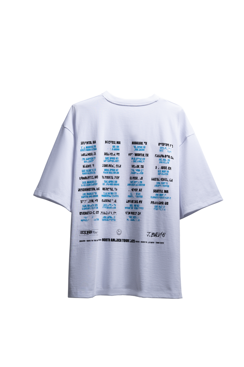 J Balvin Shop | RAYO TOUR WHITE T-SHIRT