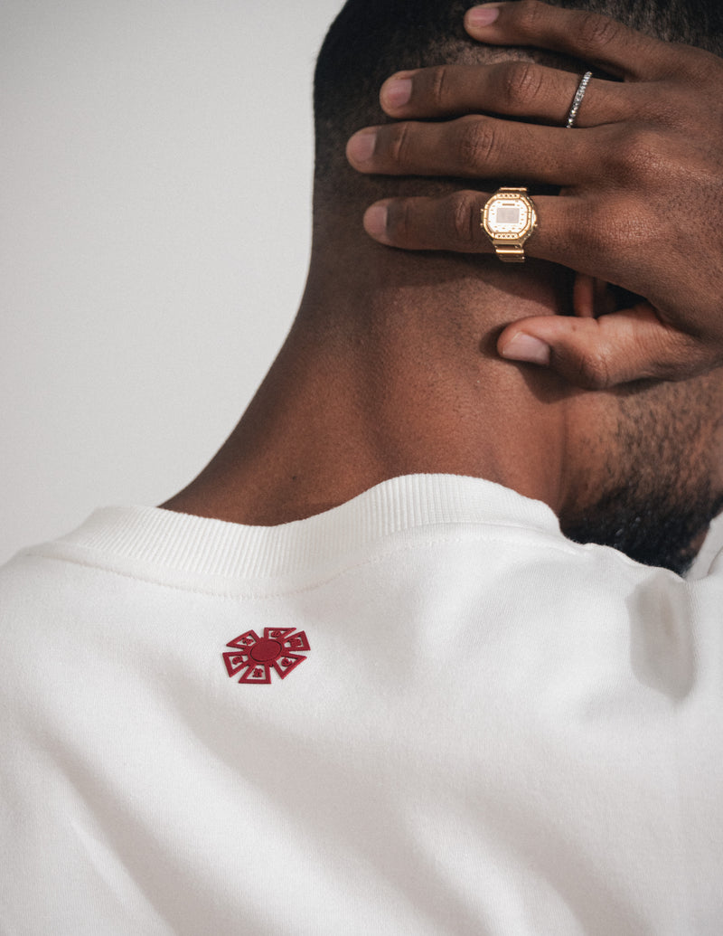 OMERTA PIN T-SHIRT IVORY