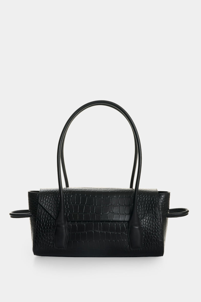 Men's Croco Leather Crossbody Bag