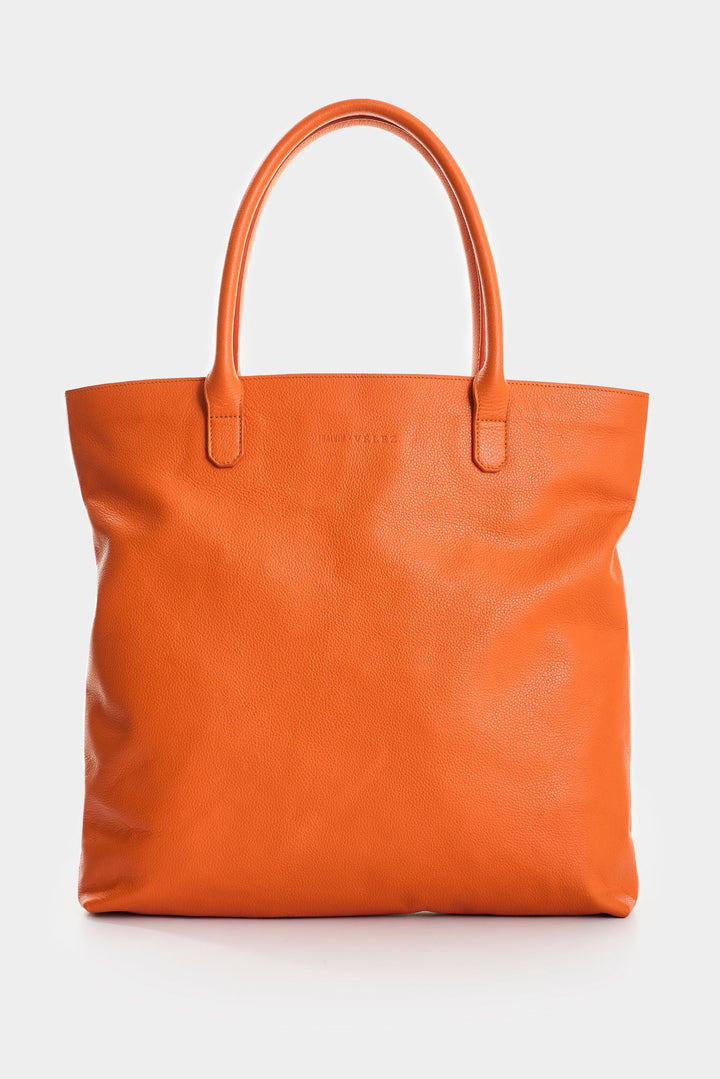 LEATHER FLOWERS TOTE BAG