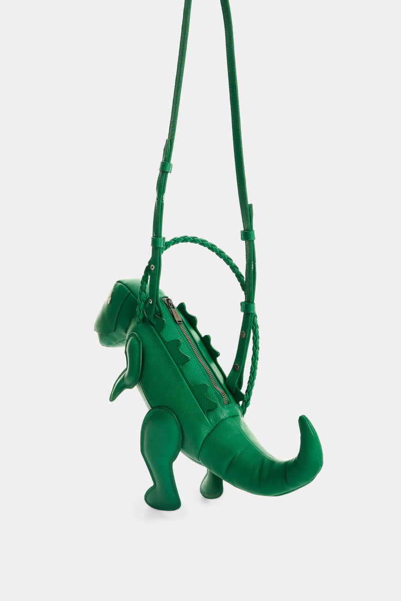 Men's Dino Croco Leather Crossbody Bag