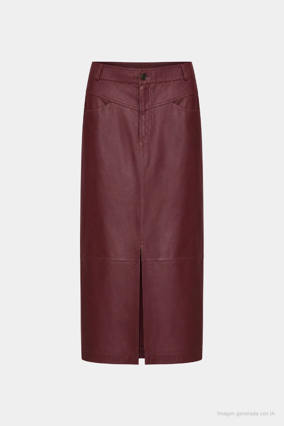 Cayena Leather Maxi Skirt for Women