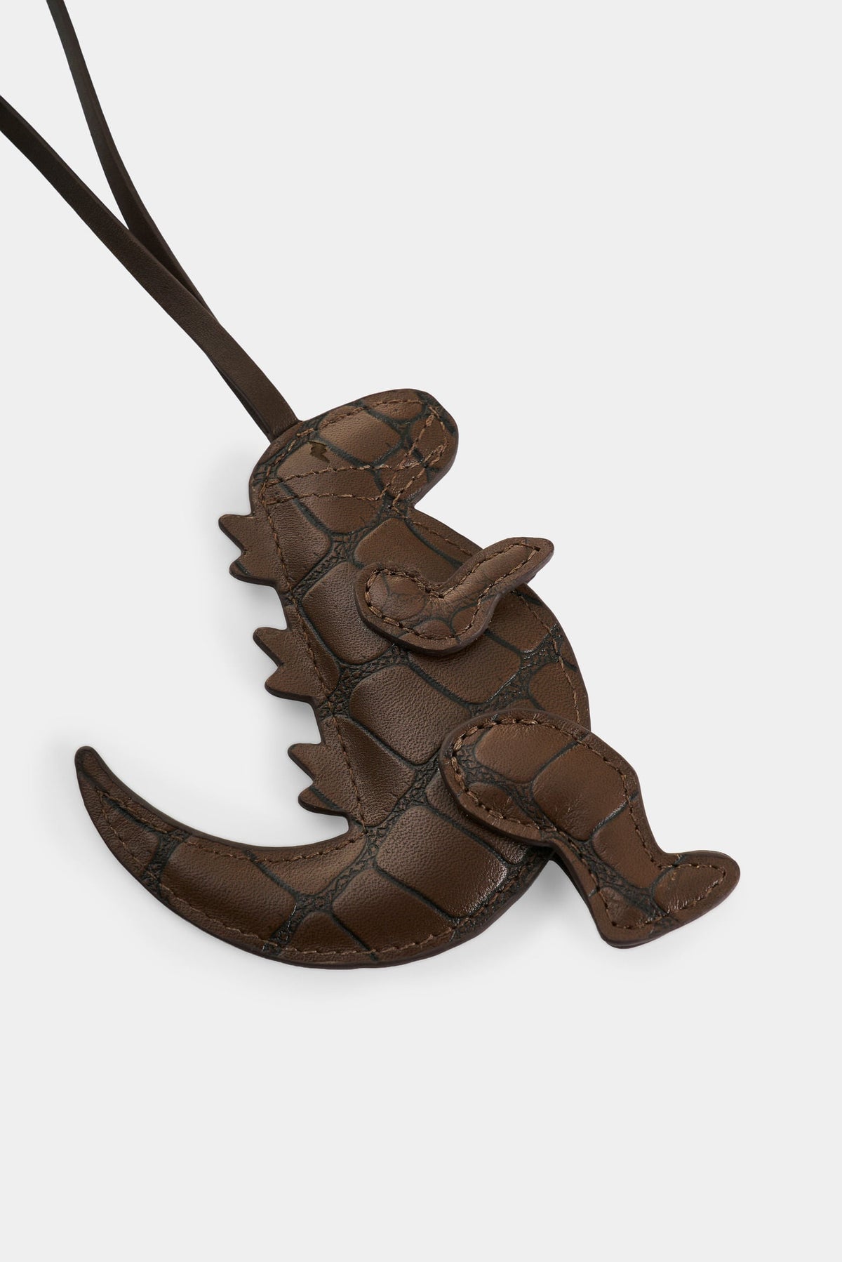 Women's Dino Croco Leather Charm