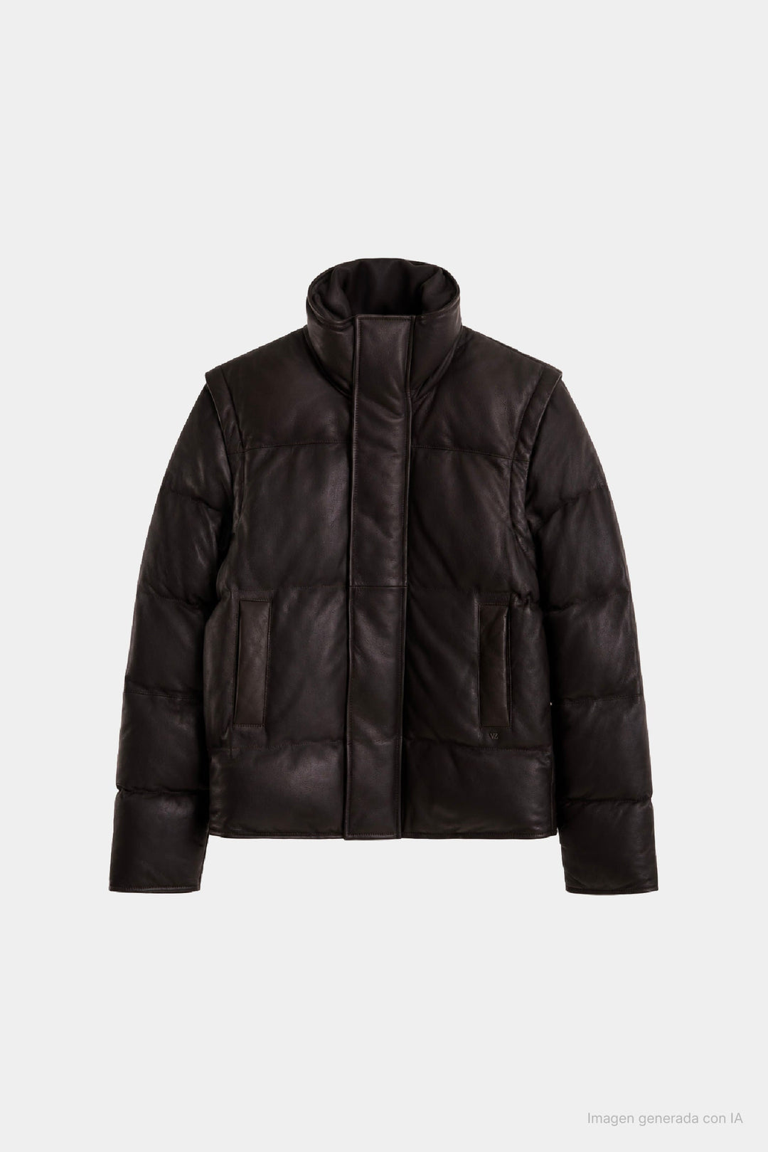 Ayme Leather Puffer Jacket for Men