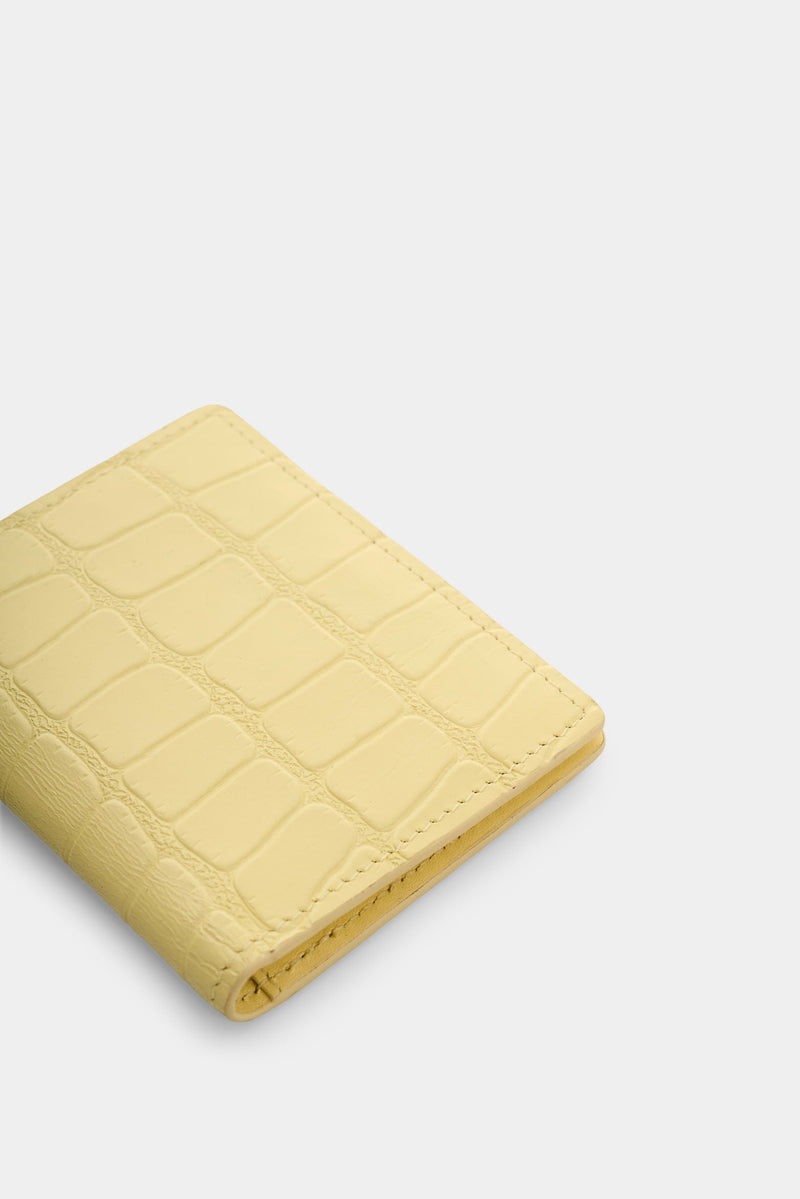 Men's Dino Croco Leather Card Holder