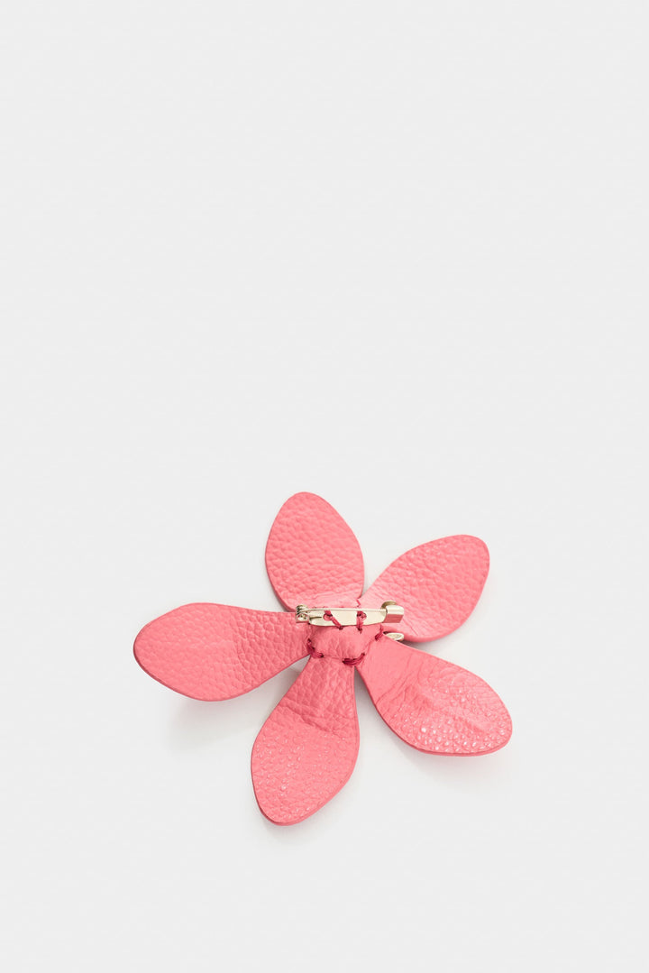 LARGE LEATHER SAN JOAQUÍN FLOWER BROOCH