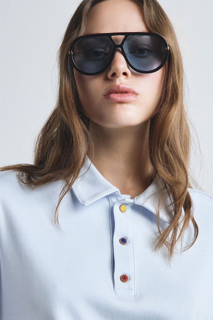 BLUE SHORT SLEEVE POLO