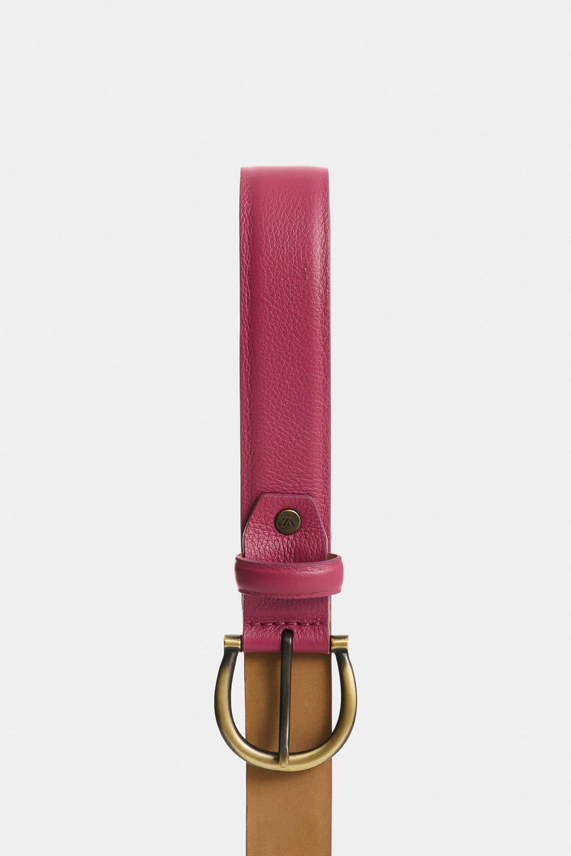 Honey Single-Sided Leather Belt for Women