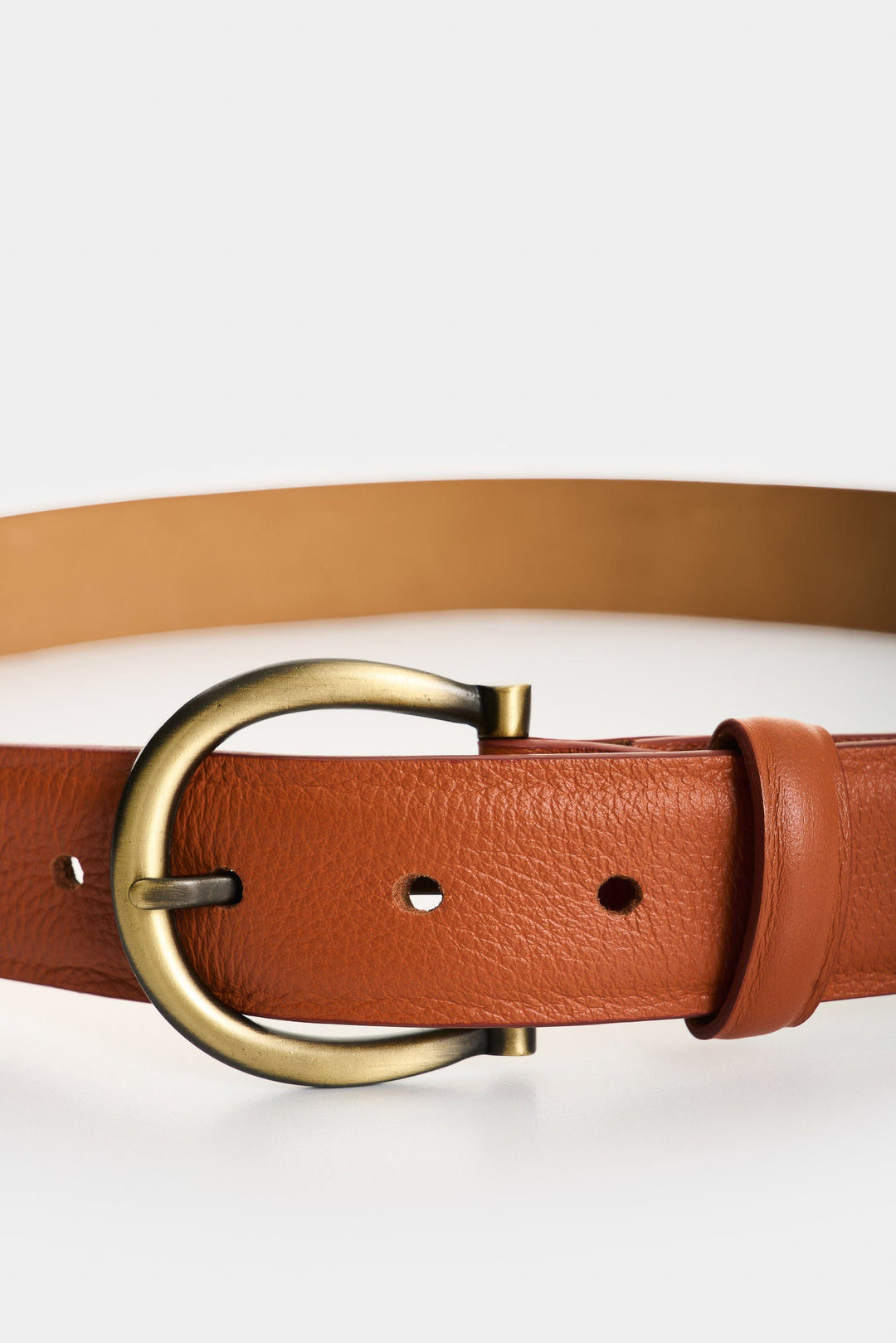 Honey Single-Sided Leather Belt for Women