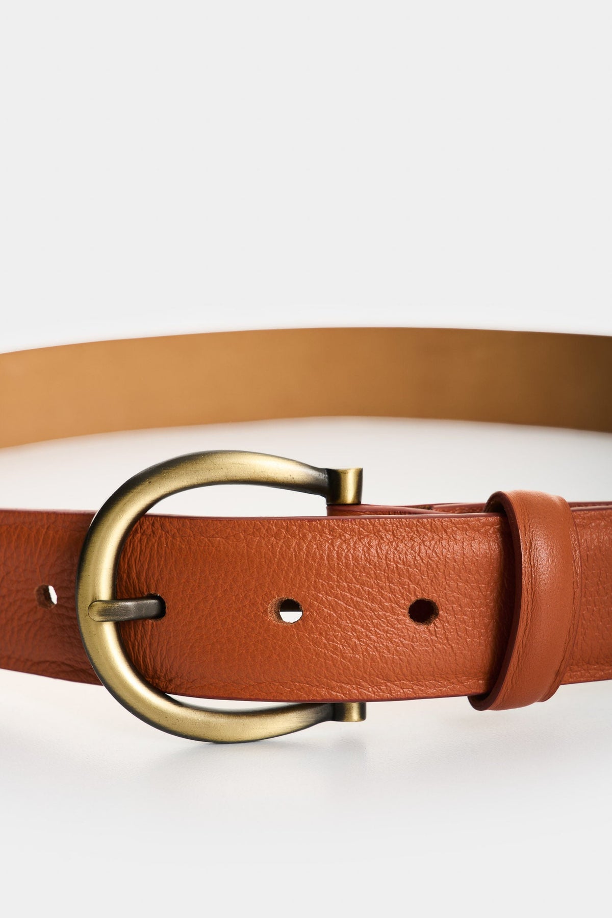 Honey Single-Sided Leather Belt for Women