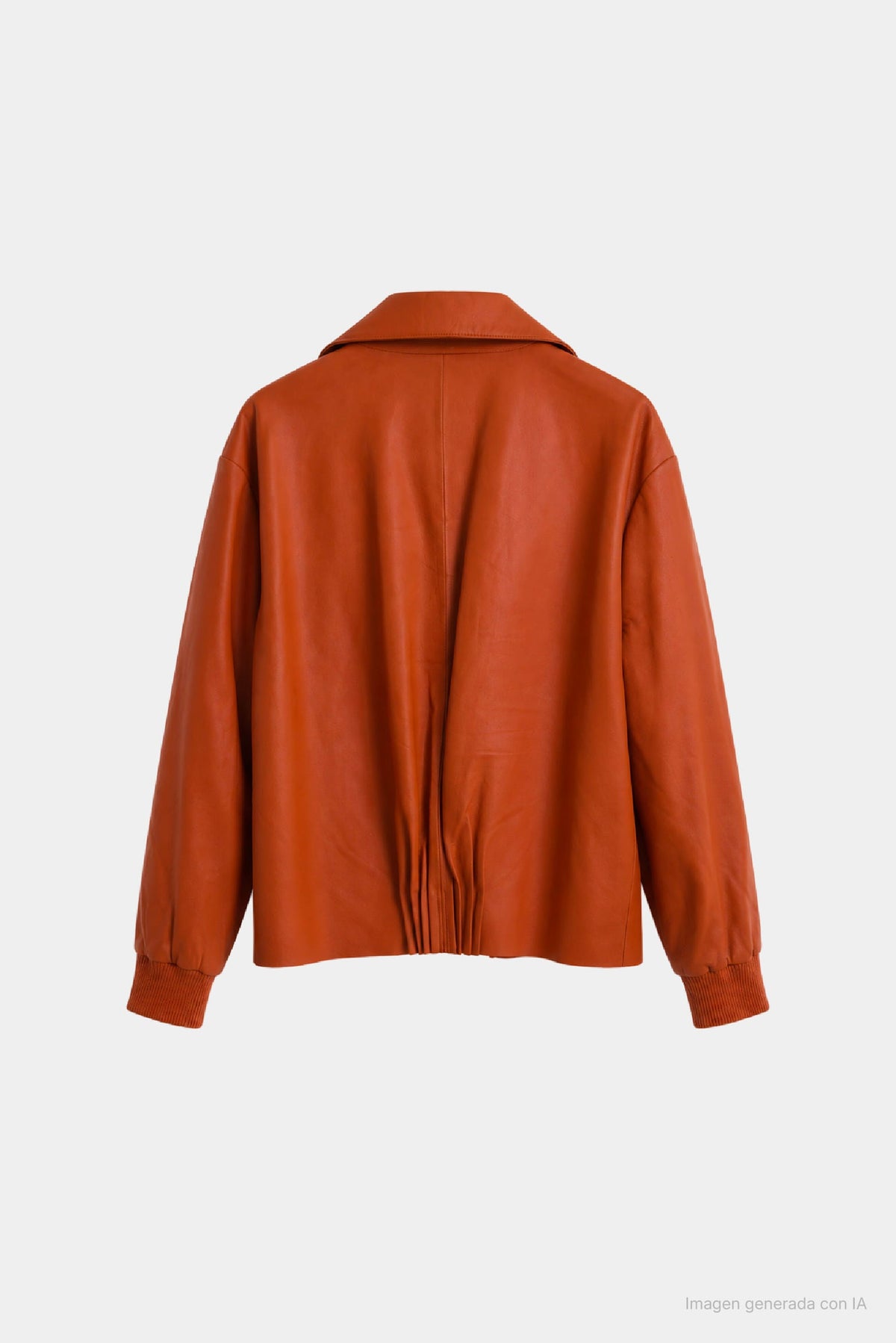 Pearl Oversized Leather Bomber Jacket for Women