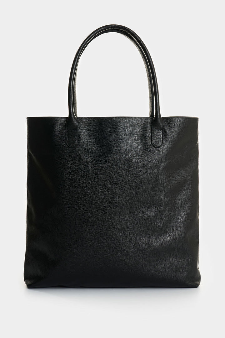 LEATHER FLOWERS TOTE BAG