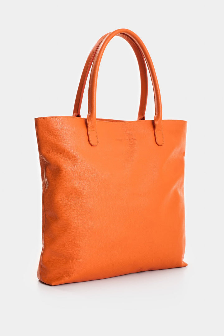 LEATHER FLOWERS TOTE BAG